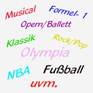 Tickets und Events mit mehr als 24.000 Angeboten Weltweit
